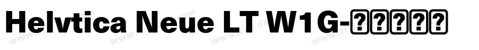 Helvtica Neue LT W1G字体转换